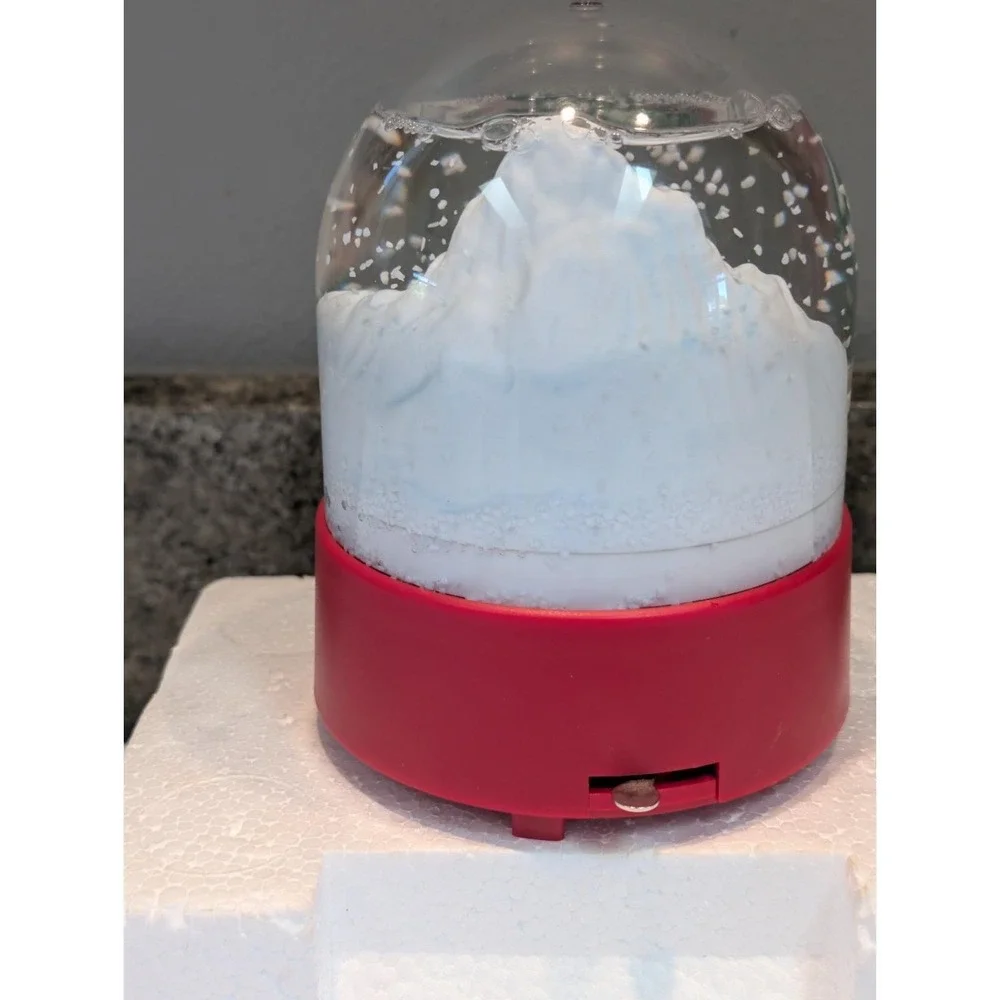 Evergreen Express Musical Christmas Train Snow Globe Dome Roman Vintage VIDEO